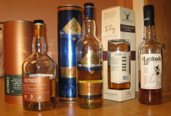 En Whiskyprovning med udda flaskor